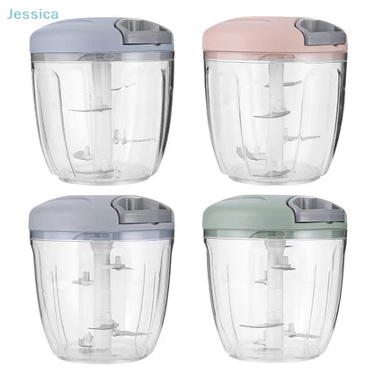 ♥Manual Pull String Food Chopper - Multi-Function Vegetable/Meat/Garlic Mincer, Kitchen Gadgets