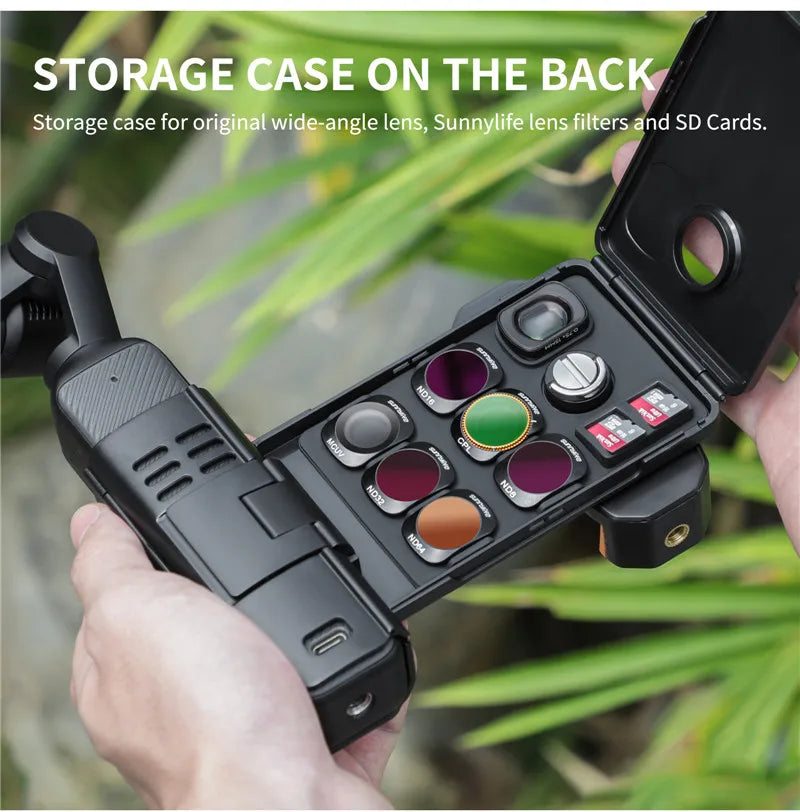 For DJI Osmo Pocket 3 Phone Expansion Holder Handheld Bracket for DJI Pocket 3/4 Handle Adapter Camera Accessories