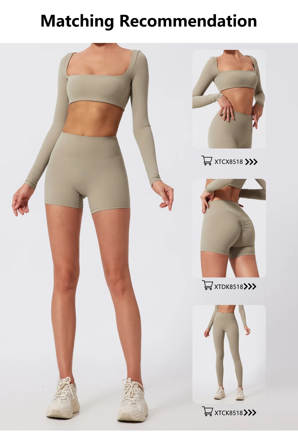 Summer Long-Sleeved Sports Fitness Set Women Outdoors Running Activewear Female Yoga Clothes Crop Top Sport Outfit For Woman