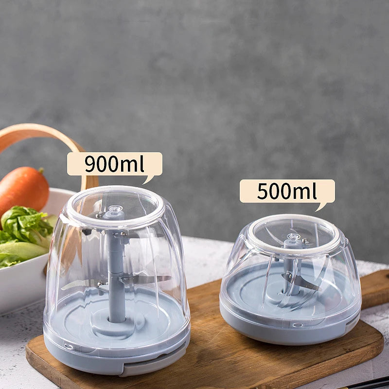 ♥Manual Pull String Food Chopper - Multi-Function Vegetable/Meat/Garlic Mincer, Kitchen Gadgets