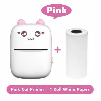 Mini Photo Pocket Printer Portable Ink-free Thermal 57mm Sticker Trans Paper Wireless BT 200dpi Android IOS Printing Machine