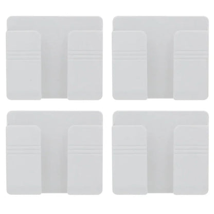 4/2/1Pcs Multifunction Punch Free Wall Mounted Storage Box Organizer TV Remote Control Mounted Mobile Phone Plug Charging Holder