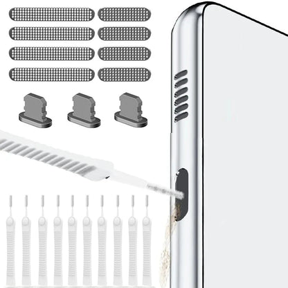 Dust Plug Mobile Dust Charging Port Cleaner Speaker Dust Cover Net for IPhone 14 13 12 11 Pro Max XR XS X 8 7 6 Cleaner Kit