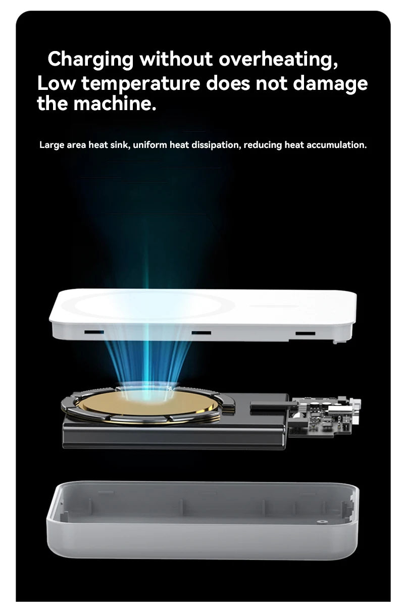 Lenovo 500000mAh Wireless Magnetic Power Bank Portable PD22.5W Fast Charger For Magsafe Auxiliary Battery For Xiaomi iPhone 2026