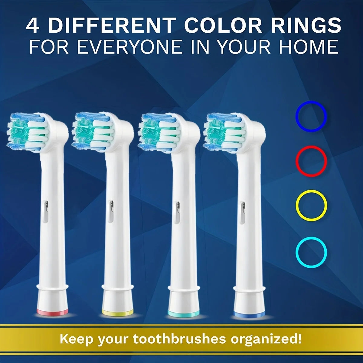 Replacement Heads For Oral B Braun Electric Toothbrush 16pcs/Pack Replacement Brush Heads For 1000/2000/3000/5000 Adults Kids