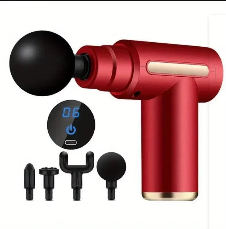 Portable Fascia Gun Vibration Massage Gun For Body Neck Back Deep Muscle Relaxation Fitness Slimming One Head
