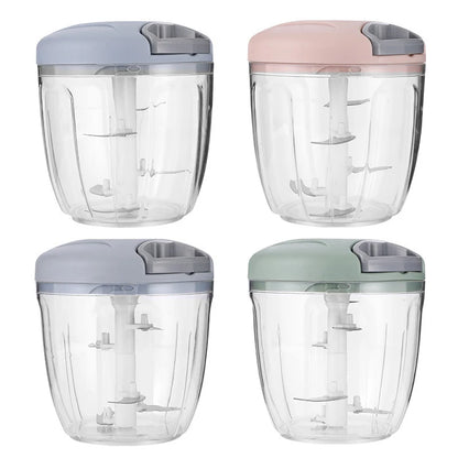 ♥Manual Pull String Food Chopper - Multi-Function Vegetable/Meat/Garlic Mincer, Kitchen Gadgets