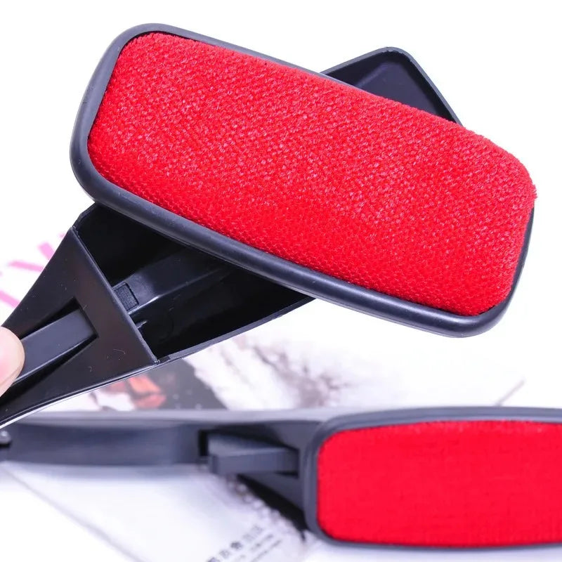 Double Sided Clothes Coat Lint Remover Brush Reusable Anti-Static Sweater Dust Brusher Hairs Cat Dogs Household Cleaning Tool