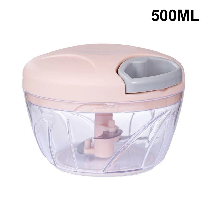 ♥Manual Pull String Food Chopper - Multi-Function Vegetable/Meat/Garlic Mincer, Kitchen Gadgets