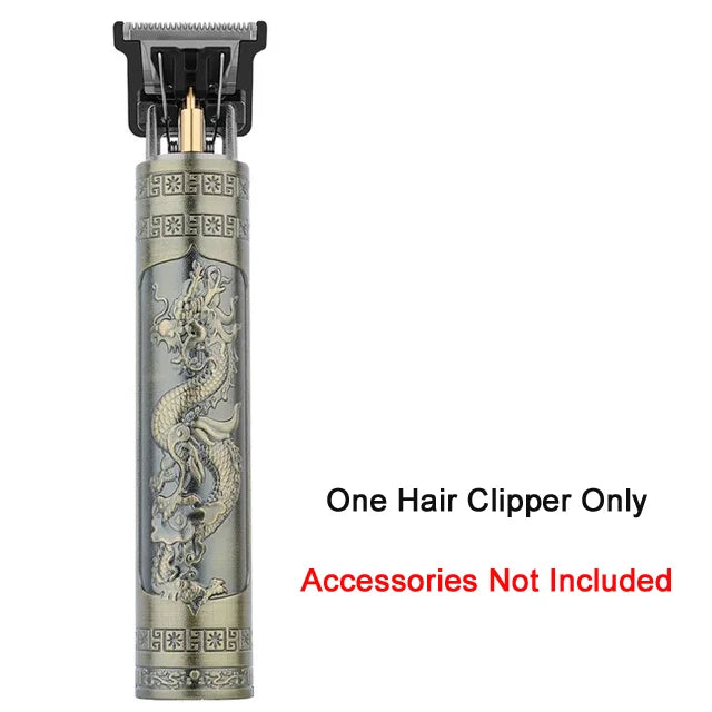T9 Vintage Hair Trimmer USB Fast Charging Hair Cutting Machine Electric Hair Clipper Portable Shaver Barber Professional Barber