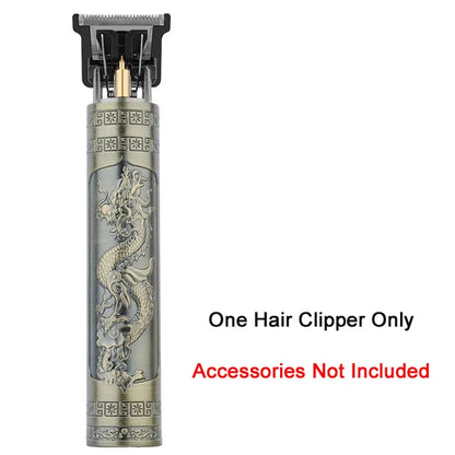 T9 Vintage Hair Trimmer USB Fast Charging Hair Cutting Machine Electric Hair Clipper Portable Shaver Barber Professional Barber
