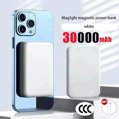 Lenovo 500000mAh Wireless Magnetic Power Bank Portable PD22.5W Fast Charger For Magsafe Auxiliary Battery For Xiaomi iPhone 2026