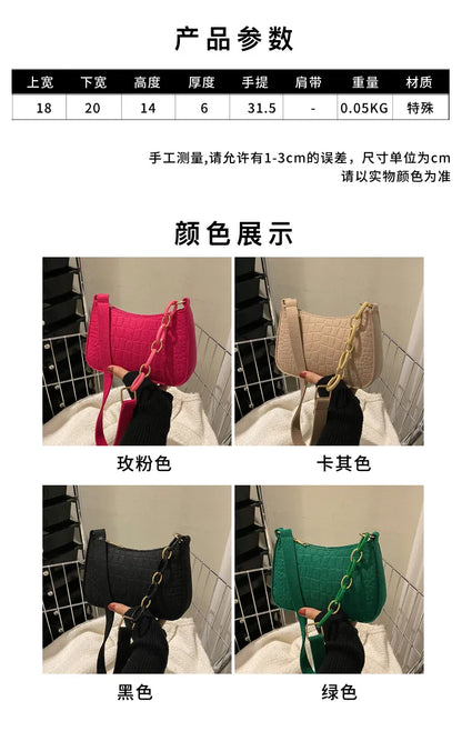New Popular Retro Gentle Temperament Small Square Bag Shoulder Portable Fashion Leisure Bag.