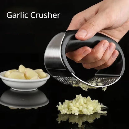 Stainless Steel Garlic Press Manual Garlic Masher Tool Chopping Garlic Tool Vegetable GarlicCrusher Kitchen Accessories Gadget