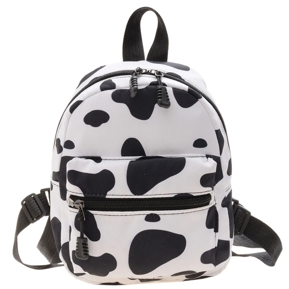 Ins Leopard Backpack Women Funny Animal Design School Bags for Teenage Girls Daily Travel Small Rucksack Preppy Style Knapsacks