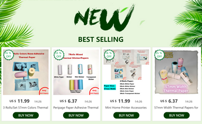 Mini Photo Pocket Printer Portable Ink-free Thermal 57mm Sticker Trans Paper Wireless BT 200dpi Android IOS Printing Machine