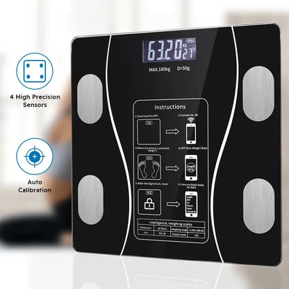 Smart Body Fat Scale  Bluetooth Health Scale Wireless LED Digital Weight Scale Body Composition Analyzer Testing Body Fat Scale