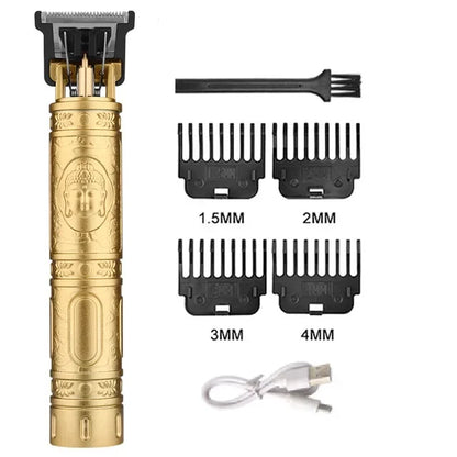 T9 Vintage Hair Trimmer USB Fast Charging Hair Cutting Machine Electric Hair Clipper Portable Shaver Barber Professional Barber