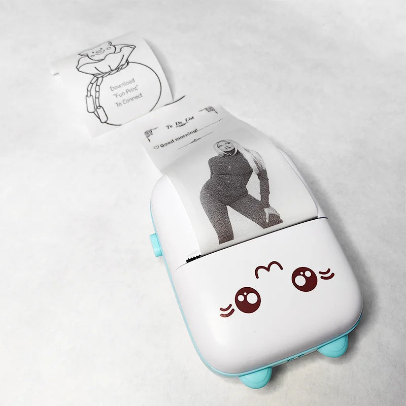 Mini Photo Pocket Printer Portable Ink-free Thermal 57mm Sticker Trans Paper Wireless BT 200dpi Android IOS Printing Machine