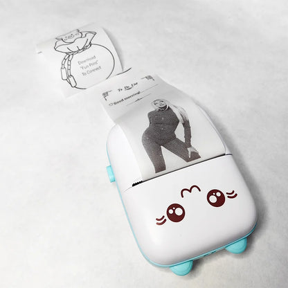 Mini Photo Pocket Printer Portable Ink-free Thermal 57mm Sticker Trans Paper Wireless BT 200dpi Android IOS Printing Machine