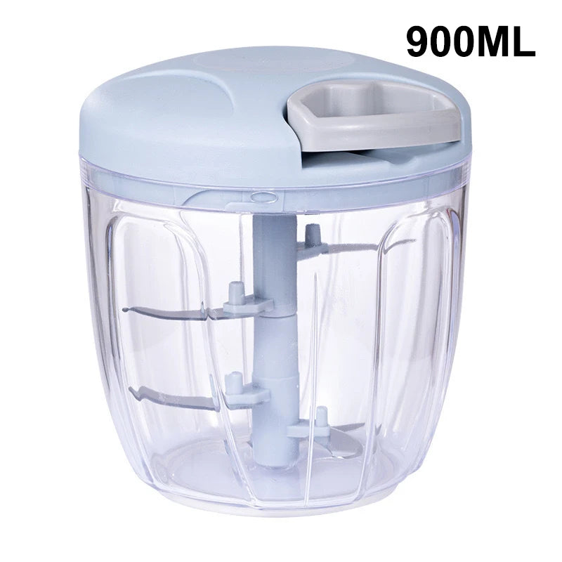♥Manual Pull String Food Chopper - Multi-Function Vegetable/Meat/Garlic Mincer, Kitchen Gadgets